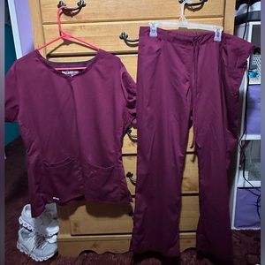 Grey’s Anatomy Scrub Set XL Maroon